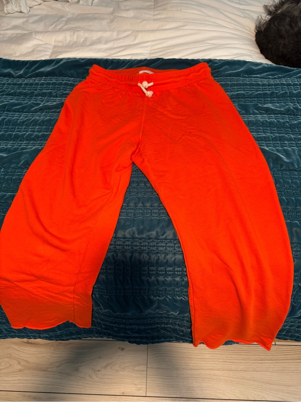 perfectwhitetee Kids Bright Orange Drawstring Sweatpants